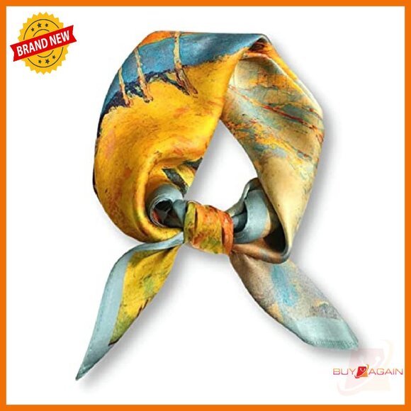 27x27 Pure Mulberry Silk Square Scarf Versatile Women's Accessory - Picture 2 of 8